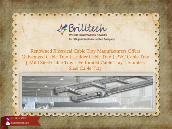 Galvanized Cable Tray Manufacturers