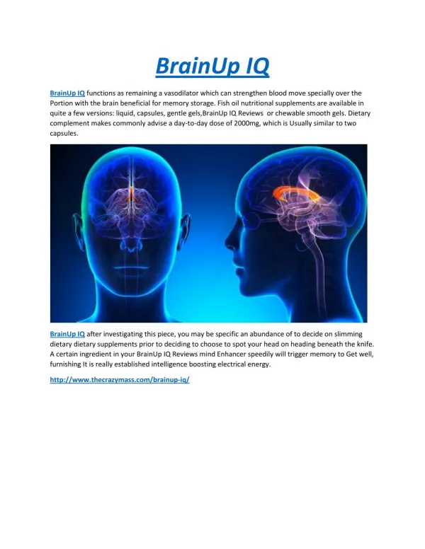 BrainUp IQ Improve Your Memory Fast