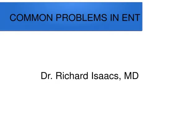 Dr Richard Isaacs