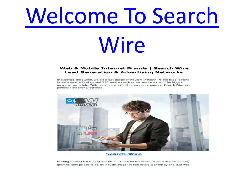welcome to search wire