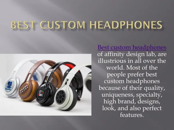 Custom earbuds