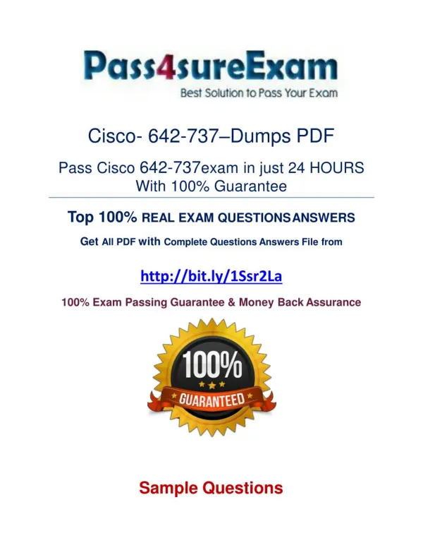 642-737 Exam Questions With 100% Passing Guarantee