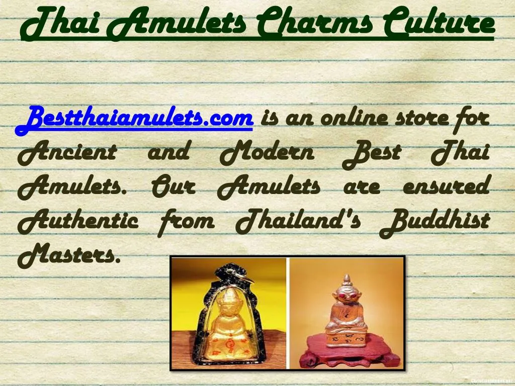 thai amulets charms culture