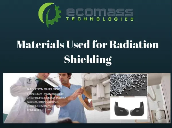 Materials Used for Radiation Shielding