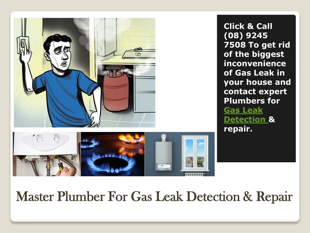 master plumber for gas leak detection repair