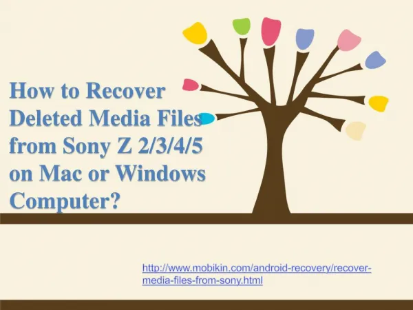 How to Recover Deleted Media Files from Sony on Mac or Windows Computer