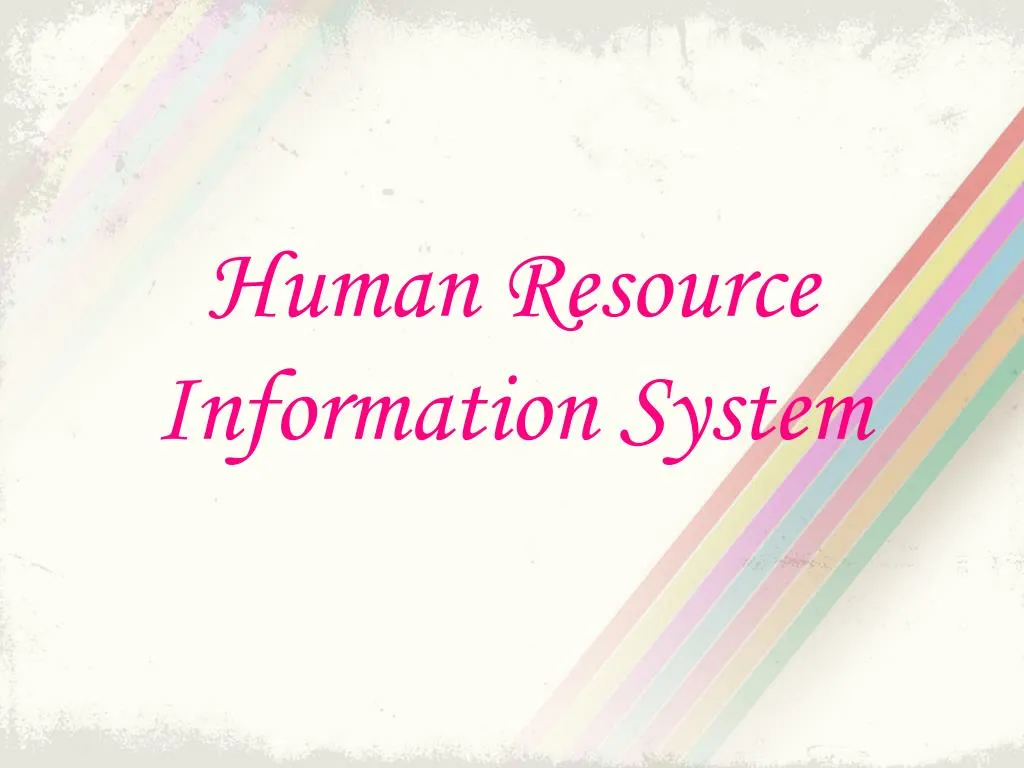 human resource information system