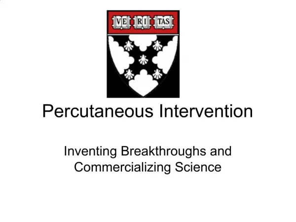 Percutaneous Intervention