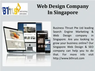 Bthrust web design & seo services Singapore