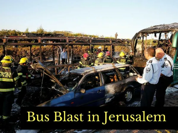 Bus blast in Jerusalem