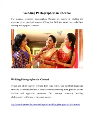 Wedding Photographers in Chennai - slide 1