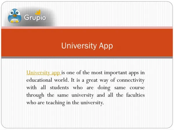 University app -make business successful