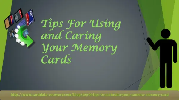 Tips For Using and Caring Your Memory Cards