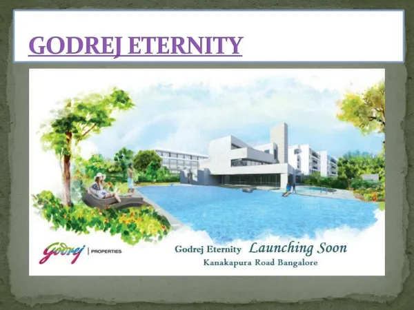 Godrej Eternity Bangalore, Near By Bannerghatta Road, Mysore Road