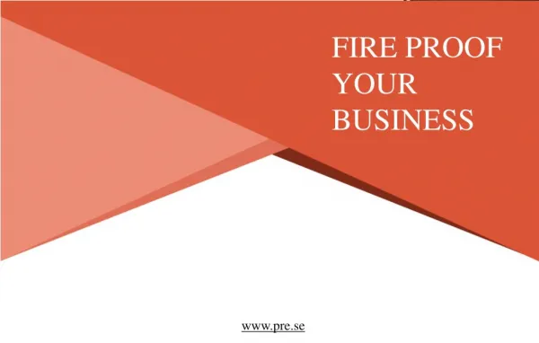 How to make your office fire-proof