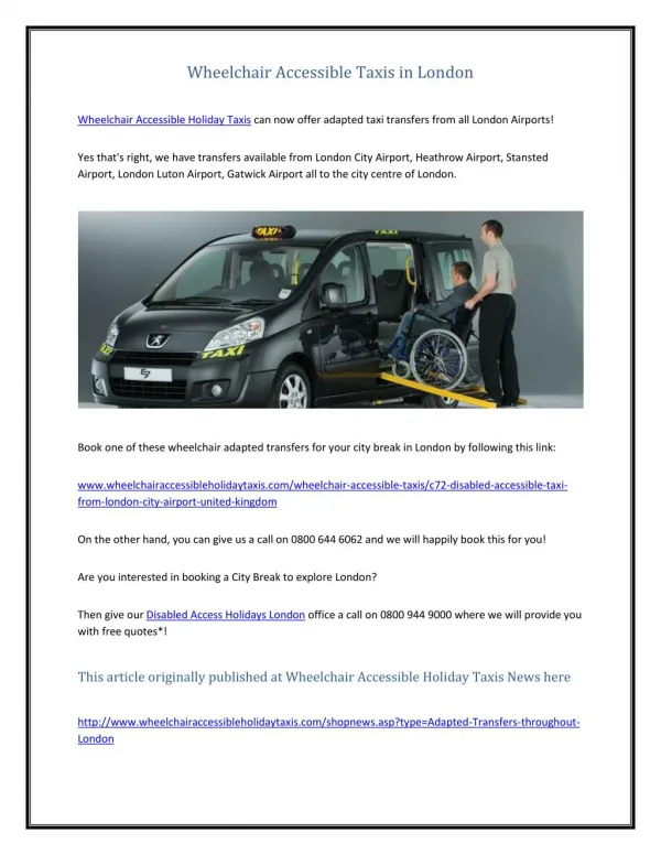 Wheelchair Accessible Taxis in London.pdf