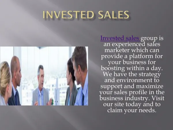 Invested Sales