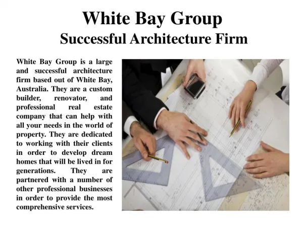 White Bay Group Successful Architecture Firm