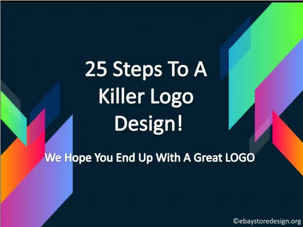 25 steps to a killer logo design