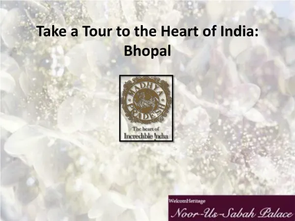 Take a Tour to the Heart of India: BhopalTake a Tour to the Heart of India: Bhopal