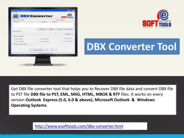 DBX to PST Converter to Recover DBX & convert DBX to PST