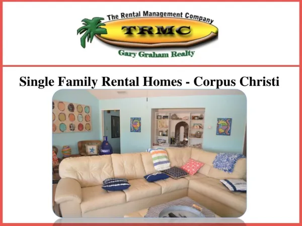 Single Family Rental Homes - Corpus Christi