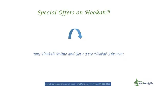 Buy Hookah Online with free Hookah Flavours at Arabian Nights