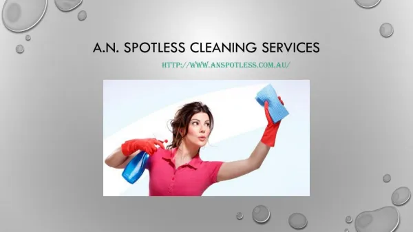 Cleaning Services Blacktown - A.N. Spotless Cleaning Services