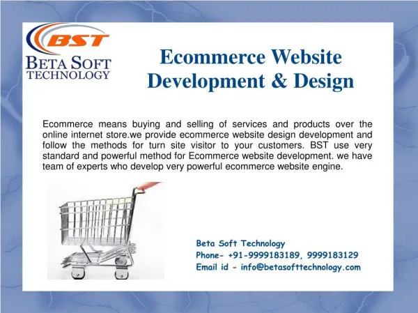 Ecommerce Website Design & Development | Beta Soft Technology