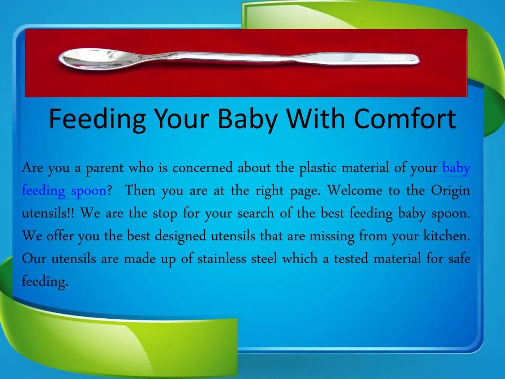 feeding your baby with comfort