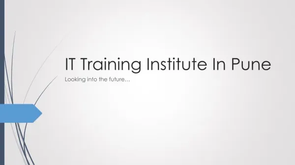 computer training institute in pune