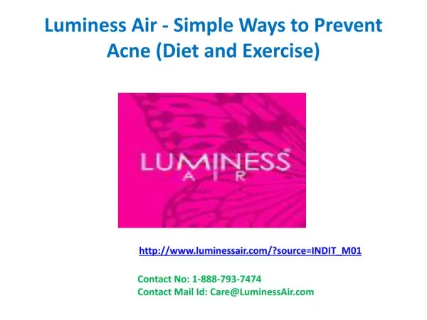 Luminess Air - Simple Ways to Prevent Acne (Diet and Exercise)