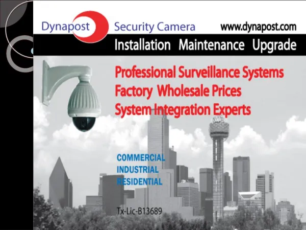 Video surveillance systems installation in Dallas Texas