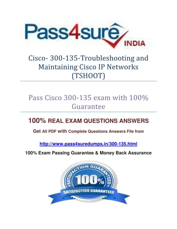 Pass4sure 300-135 Study Guide