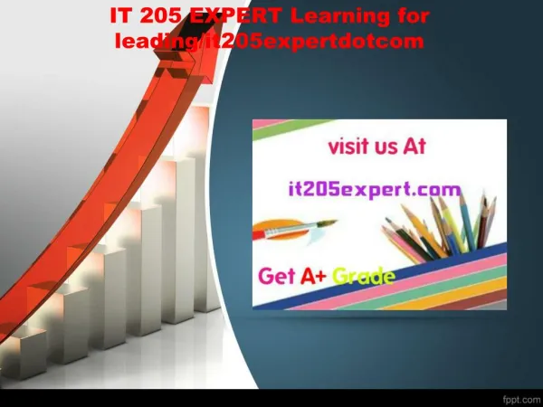 IT 205 EXPERT Learning for leading/it205expertdotcom