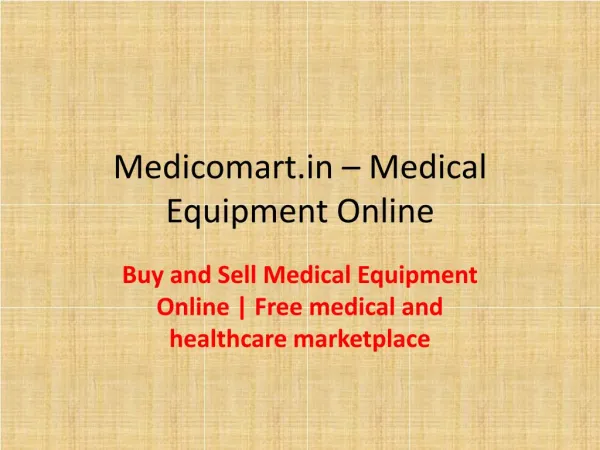 medical equipment online store india | used medical equipment for sale
