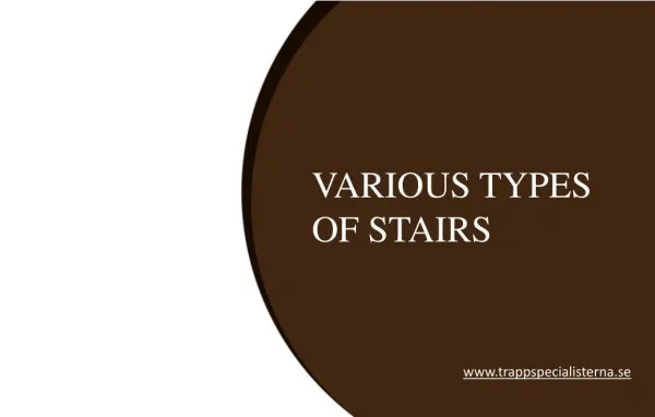 Some Common Types of Staircase Designs