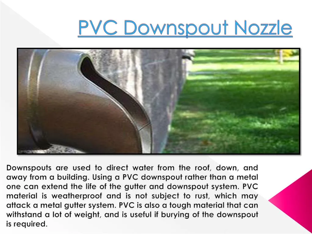pvc downspout nozzle
