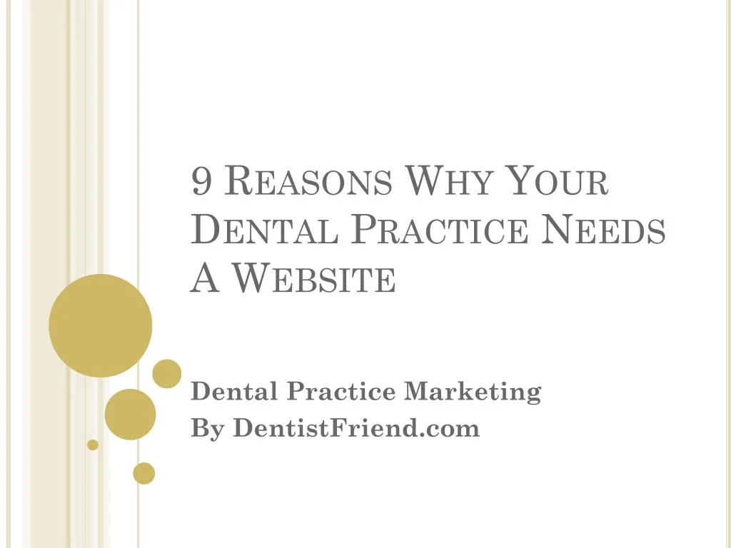 9 reasons why your dental practice needs a website