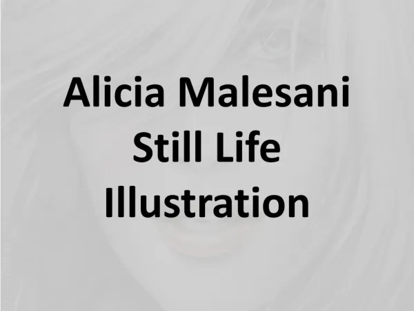 Alicia Malesani Still Life Illustration