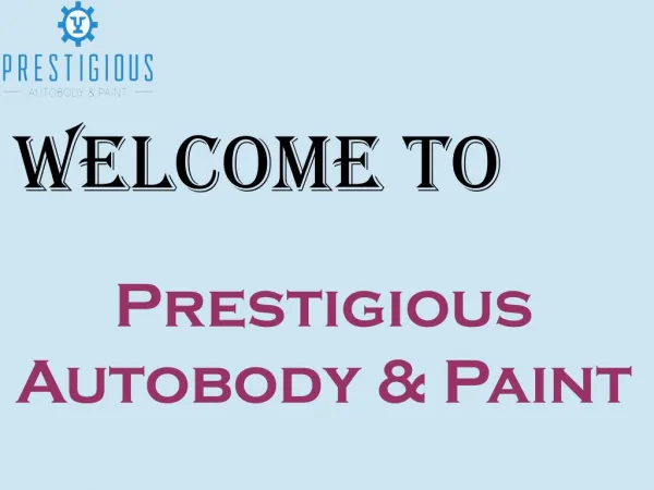 Prestigious AutoBody & Paint Pdf