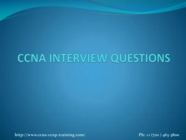 ccna interview questions