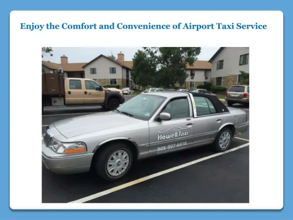 Comfort and Convenience of Airport Taxi Service