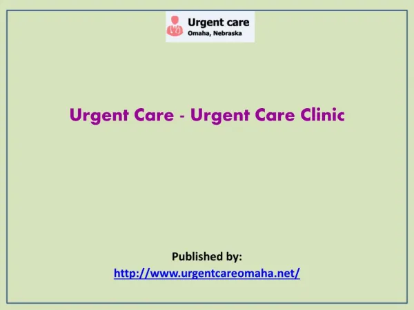 Urgent Care - Urgent Care Clinic