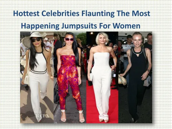 Hottest celebrities flaunting the most happening jumpsuits for women