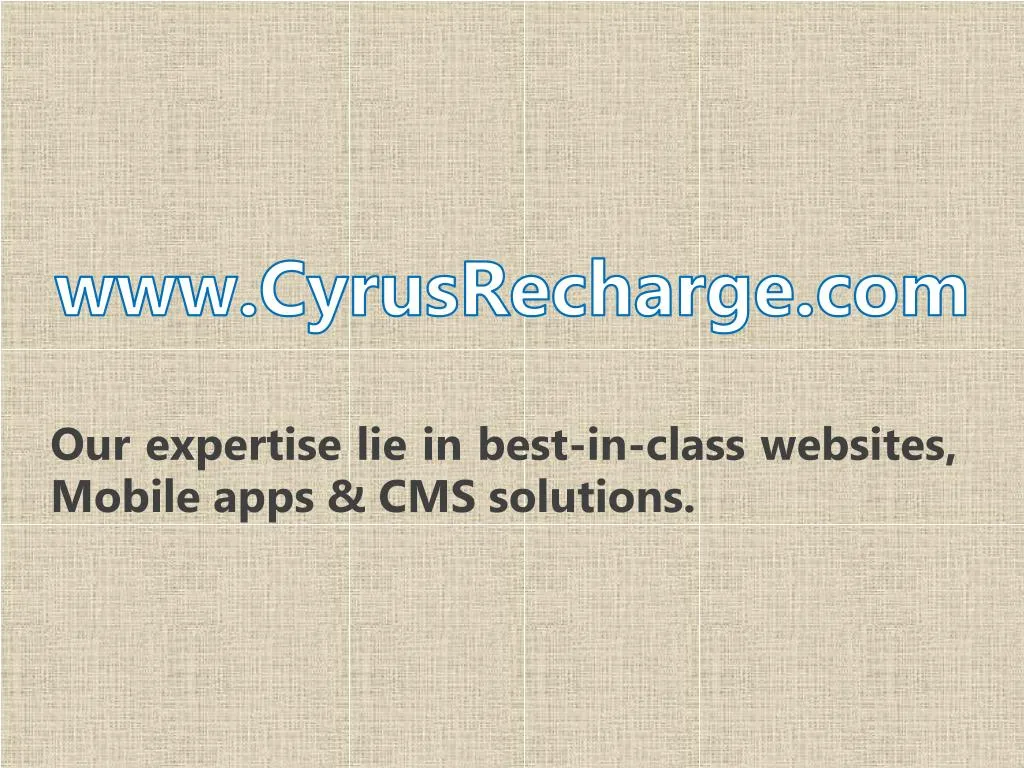 www cyrusrecharge com