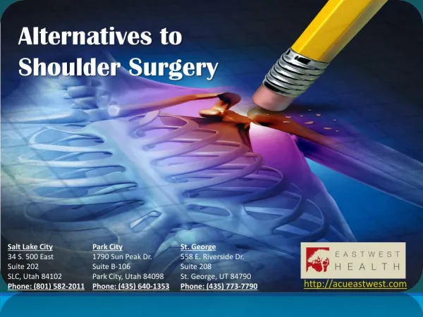 Alternatives to Shoulder Surgery by - Acueastwest