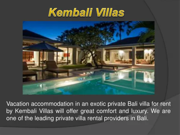 kem Bali Villas