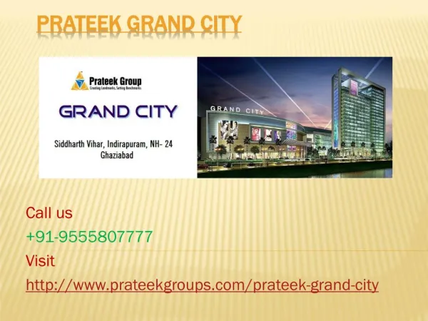 Prateek Grand City Beautiful Homes