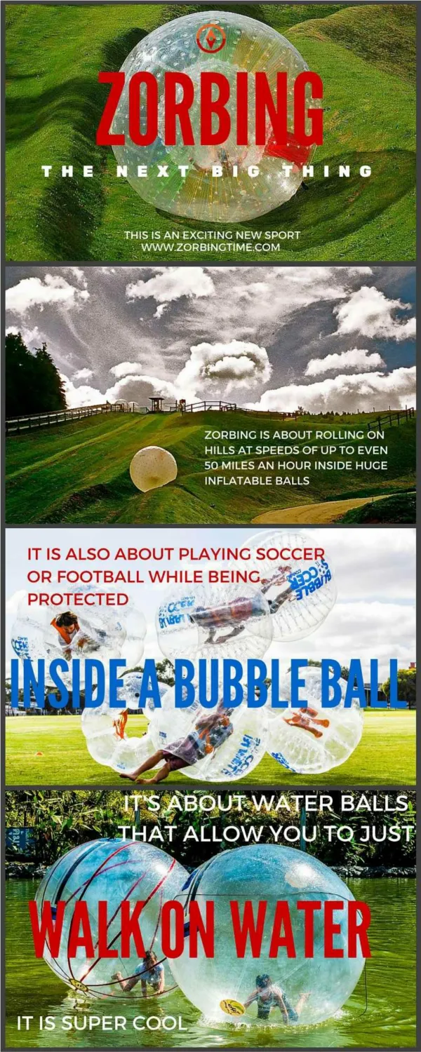 Zorbing Infographic